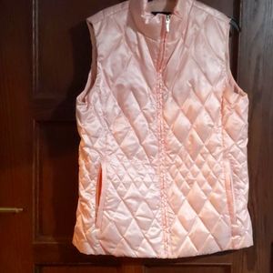 Shiny Pink Winter Puffer Vest